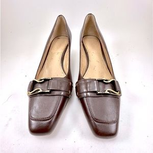 Brown Leather Pumps